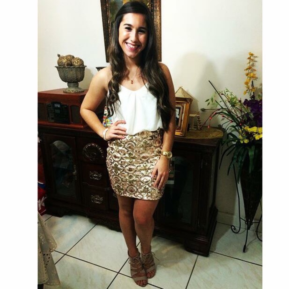 Beautiful sequin brocade dress from Steps.